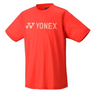 Yonex Training T-shirt Practice Logo YM0046 (100% Polyester) 2024 red Men